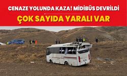 Çankırı'da cenazeye gidenleri taşıyan midibüs kaza yaptı: 29 kişi yaralandı