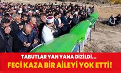 Tabutlar yan yana dizildi... Ankara'daki trafik kazasında aynı aileden 4 kişi hayatını kaybetti