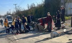 Sakarya'da feci kaza: Baba olay yerinde hayatını kaybetti, oğlu ağır yaralı