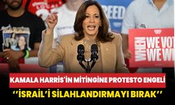 Kamala Harris'in seçim mitingine protesto engeli