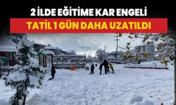 2 ilde eğitime kar engeli: Tatil 1 gün daha uzatıldı