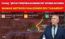 Mamak Metrosu ihalesinde büyük tasarruf! Başkan Yavaş, "Ankaralıların hakkını savunduk" diyerek duyurdu