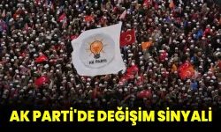 AK Parti'de değişim sinyali!