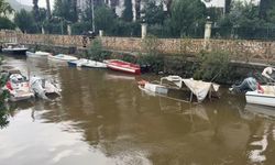 Marmaris'te yoğun yağış balıkçılara zor anlar yaşattı