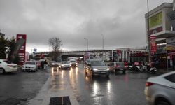 Tekirdağ'da kuvvetli yağış trafiği olumsuz etkiledi