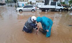 Marmaris’te sağanak mesaisi yaşandı