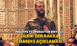 Terör örgütü PKK/YPG'ye operasyon sinyali! Colani'den Rakka ve Haseke açıklaması!