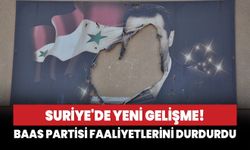 Suriye'de yeni gelişme! Baas Partisi faaliyetlerini durdurdu