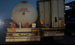 LPG yüklü tanker tıra çarptı!  Facia kıl payı atlatıldı