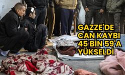 İşgalci İsrail'in saldırılarını sürdürdüğü Gazze'de can kaybı 45 bin 59'a yükseldi