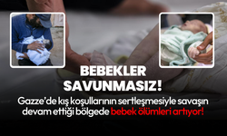 Gazze'de bebekler soğuktan dönerek hayatını kaybediyor!