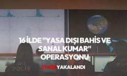 16 ilde "Yasa Dışı Bahis ve Sanal Kumar" operasyonu