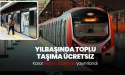 Yılbaşında toplu taşıma ücretsiz