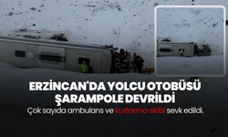 Erzincan'da yolcu otobüsü şarampole devrildi: 4 kişi yaralandı