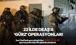 22 ilde DEAŞ'a 'GÜRZ' operasyonları: 182 kişi yakalandı