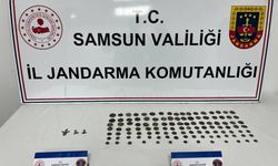 Samsun'da jandarma 113 sikke ele geçirdi