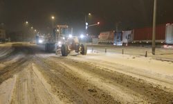 Erzurum'da yoğun kar yağışı etkisini gösteriyor