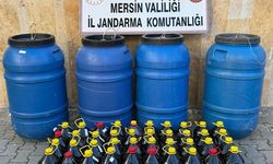 Mersin'de 2 bin 115 litre sahte içki ele geçirildi