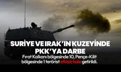 Suriye ve Irak'ın kuzeyinde 11 PKK'lı terörist etkisiz hale getirildi