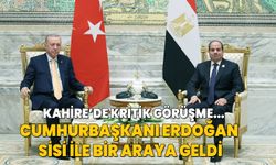 Cumhurbaşkanı Erdoğan Kahire'de Mısır Cumhurbaşkanı Sisi ile görüştü