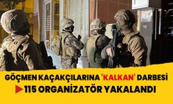 Göçmen kaçakçılarına 'KALKAN' darbesi: 115 organizatör yakalandı