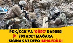 Terör örgütüne GÜRZ darbesi: 709 adet mağara, sığınak ve depo imha edildi