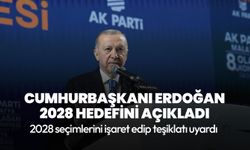 Cumhurbaşkanı Erdoğan 2028 hedefini açıkladı: Hedefimiz partimizin oy oranını yüzde 50'nin altına düşürmemek