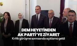 AK Parti ile DEM Parti heyeti arasında kritik görüşme! İlk açıklama geldi