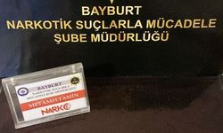 Bayburt'ta bir miktar uyuşturucu  yakalandı