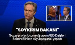 Blinken’e Gazze protestosu! Yüzüne bakarak "Soykırım bakanı" diye bağırdı