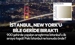 İstanbul Dünya Lideri oldu! New York'u bile solladı