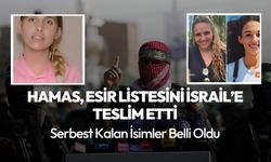 Hamas, rehine listesini İsrail’e teslim etti