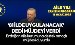 Cumhurbaşkanı Erdoğan, Aile Yılı Tanıtım toplantısında müjdeyi verdi