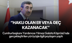 Cumhurbaşkanı Yardımcısı Yılmaz'dan Filistin mesajı: Haklı olan er veya geç kazanacak