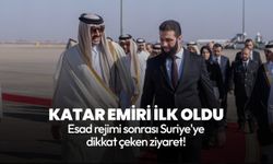 Katar Emiri Al Thani'den Suriye'ye dikkat çeken ziyaret!