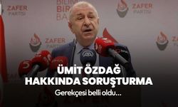 Zafer Partisi Genel Başkanı Ümit Özdağ hakkında soruşturma