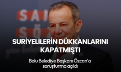 Bolu Belediye Başkanı Tanju Özcan'a soruşturma!