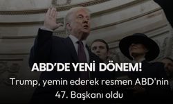 Donald Trump ABD'nin 47. başkanı oldu