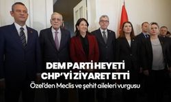 DEM Parti heyeti CHP'yi ziyaret etti! Görüşme sonrası ilk açıklama