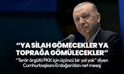 Cumhurbaşkanı Erdoğan: Caniler ya silahlarını gömecekler ya toprağa gömülecekler