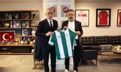 Konyaspor Kulübü Başkanı Korkmaz, TFF Başkanı Hacıosmanoğlu'nu ziyaret etti