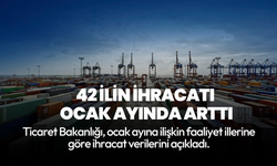 Ticaret Bakanlığı açıkladı: Türkiye'de 42 ilin ihracatı ocak ayında arttı