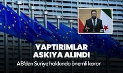 AB'den Suriye hakkında kritik karar! Yaptırımlar askıya alındı