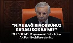 MHP'li TBMM Başkanvekili Celal Adan AK Partili vekillere çıkıştı! "Niye bağırıyorsunuz, burası sokak mı?"