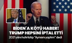 Biden'a kötü haber! Trump'tan hepsini iptal etti