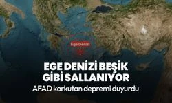 Ege Denizi'nde 5.2 büyüklüğünde deprem