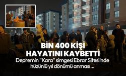 Kahramanmaraş depreminde bin 400 kişinin hayatını kaybettiği Ebrar Sitesi'nde hüzünlü yıl dönümü