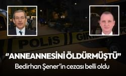 Anneannesini öldüren Bedirhan Şener'in cezası belli oldu