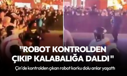 Robot kontrolü kaybedip kalabalığa daldı! O anlar kameralar kayıttaydı