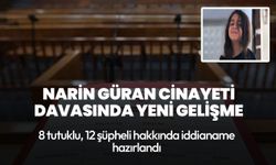 Narin Güran cinayeti davasında yeni gelişme: 8 tutuklu, 12 şüpheli hakkında iddianame hazırlandı